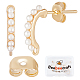 Beebeecraft 10 pieza/caja de accesorios para pendientes de perlas KK-BBC0003-77-1