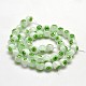 Faceted Millefiori Glass Round Beads Strands LK-P006-08-2