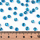 6/0 ガラスシードビーズ  銀並ぶ丸い穴  ラウンド  スチールブルー  4mm  穴：1.5mm  約6639個/ポンド SEED-A005-4mm-23B-5