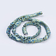 Electroplate Non-magnetic Synthetic Hematite Beads Strands G-J379-A06-F-1