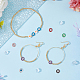 Dicosmétique 56 pièces 7 couleurs perles européennes en plastique ccb CCB-DC0001-06-4