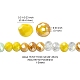 Electroplate Glass Beads Strands EGLA-YW0002-D08-4
