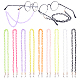 Pandahall Elite 9pcs 9 Farben Brillenketten AJEW-PH0002-61-1