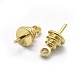 Brass Cup Pearl Peg Bails Pin Pendants KK-L184-17C-2