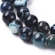 Chapelets de perles en agate à rayures naturelles/agates à bandes G-G582-10mm-42-3