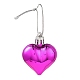 День святого Валентина гальванические пластиковые подвески в форме сердца украшения KY-D020-02E-4