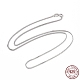 Collar de cadenas de trigo de plata de ley 925 chapada en rodio para mujer STER-I021-03A-P-2