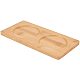GORGECRAFT Bamboo Tea Serving Tray Natural Wooden Plate for Serving Breakfast AJEW-WH0113-71-1