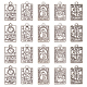 Nbeads 40pcs 8 pendentifs en alliage de style tibétain FIND-NB0003-49-1