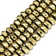 Electroplate Non-magnetic Synthetic Hematite Beads Strands G-S352-51-1