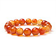 Bracelets extensibles en perles rondes en agate rouge naturelle sunnyclue BJEW-PH0001-10mm-16-2