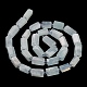 天然石アクアマリンビーズ連売り  シードビーズで  多面カット  コラム  5.5~7.5mm  穴：0.7mm  約26~33個/連  15.67''~16.46''（39.8~41.8センチメートル） G-M403-B22-4