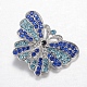 Alloy Rhinestone Snap Buttons SNAP-R029-04P-2