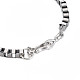 Alloy Box Chain Bracelet for Men Women BJEW-N015-013-3