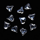 Heart Transparent Glass Cabochons MRMJ-T009-104-1