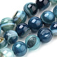 Chapelets de perles en agate à rayures naturelles/agates à bandes G-S259-04C-6mm-1