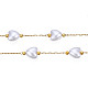 Catene di perline cuore di perle in plastica abs CHS-N003-11-4