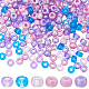 Sunnyclue 600 pièces 6 couleurs perles en plastique opaques et transparentes KY-SC0001-92-1