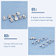 UNICRAFTALE 16 Pairs 8 Styles 304 Stainless Steel Barbell Cartilage Earrings EJEW-UN0001-51-4