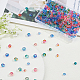 OLYCRAFT 240pcs Glass Spacer Beads Spray Painted Glass Beads Slide Charm Rondelle Beads Mixed Colors Spray Painted Beads for Bracelet Necklace Earring Jewelry Key Chain Making GLAA-OC0001-10-5