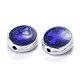Antique Silver Plated Alloy Beads ENAM-L030-S01-AS-2