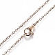 304 Stainless Steel Pendant Necklaces NJEW-Z006-01RG-2