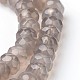 Fili di perle agata grigio naturale  G-J375-09-4x6mm-1