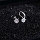18K Real Platinum Plated Star Alloy Austrian Crystal Dangle Earrings EJEW-DD0002-15B-3