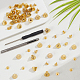 GORGECRAFT 30 Sets 10.5x8mm Barrel Riveted Spikes Studs with Screwdriver and Hole Punch Tool Punk Studs and Spikes Kit for Clothing Shoes Leather Craft Belts Bags Accessories DIY-WH0304-005G-6