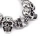 Halloween Skull 304 Stainless Steel Bracelets BJEW-N281-09-2