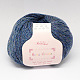 手編みの糸  バラ色の雲の糸  FSアルパカと  柔らかいウール  人工ウールとポリエステル  スチールブルー  2mm  約50グラム/ロール  10のロール/袋 YCOR-R007-011-1