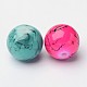 Mixed Style & Mixed Color Round Spray Painted Glass Beads DGLA-X0003-14mm-2