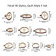 Pandahall Elite mini anello ricamo cerchi in legno TOOL-PH0016-76-2