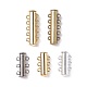 Multi-strand Brass Slide Lock Clasps KK-PH0036-48-2