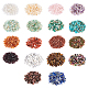 Nbeads 396g 18 Stil Perlen aus natürlichen und synthetischen Edelsteinsplittern G-NB0002-64-4