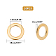 Unicraftale 20pcs 18mm anillo de oro enlaces encanto anillos de enlace de acero inoxidable conectores de marcos circulares o anillo de patrón enlaces de joyería para pulsera collar fabricación de joyas STAS-UN0005-30-6