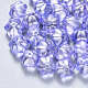 Perles de verre peintes par pulvérisation transparent GLAA-S190-005A-01-1
