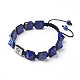 Natural & Synthetic Mixed Stone Braided Bead Bracelets BJEW-I273-J-2