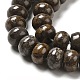 Natural Red Snowflake Obsidian Beads Strands G-G992-B03-4