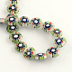 Handmade Millefiori Glass Beads Strands LK-R004-01B-2