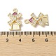 Brass Micro Pave Cubic Zirconia Pendants KK-F862-13G-3