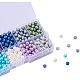 Perle di perle di vetro rotonde perlate ecologiche 10 colore HY-PH0010-04-3