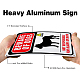 UV Protected & Waterproof Aluminum Warning Signs AJEW-GL0001-01A-06-4