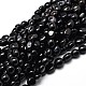 Dyed Natural Black Agate Nuggets Beads Strands G-J335-05-1