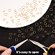 CREATCABIN 1 Box 600Pcs 4 Sizes Golden Jump Rings 18K Real Gold Plated Brass Open Ring Unsoldered Round Connectors Kit for Jewelry Making DIY Bracelets Earrings Necklaces Findings Accessory KK-CN0001-25-4