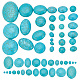 Arricraft 132pcs 14 styles cabochons turquoise synthétique TURQ-AR0001-24-1