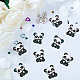 Olycraft 18pcs perles de silicone panda 3 couleurs SIL-OC0001-08-5
