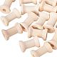OLYCRAFT 50pcs Unfinished Natural Wood Empty Bobbins Wood Thread Spools BurlyWood for Embroidery and Sewing Machines ODIS-OC0001-02B-1