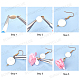 SUNNYCLUE DIY Flower Cloth Pendant Earrings Making Kits DIY-SC0013-04-4