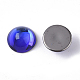 透明なk9ガラスカボション  フラットバック  半円/ドーム  ブルー  10x5.5mm、約45個/袋 GGLA-S053-10mm-001BB-3